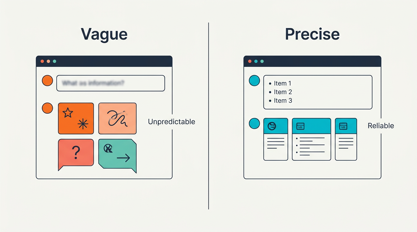 Salida de flujo de trabajo AI poco confiable causada por descripciones ambiguas de Skill