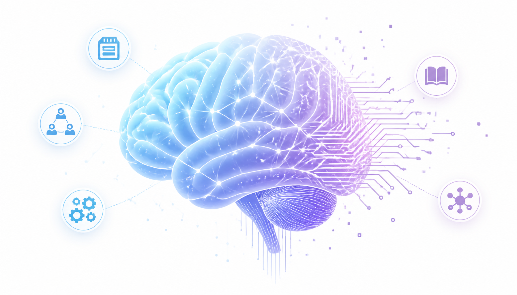 AI Second Brain 的核心：大脑、神经网络与智能连接的融合体